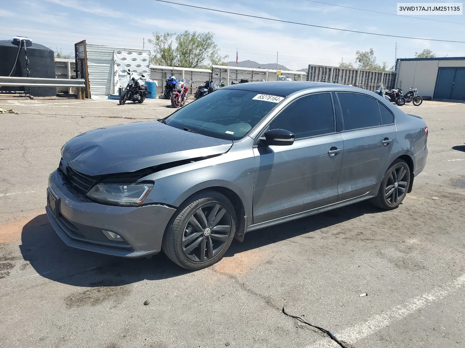 2018 Volkswagen Jetta Sport VIN: 3VWD17AJ1JM251135 Lot: 65276164