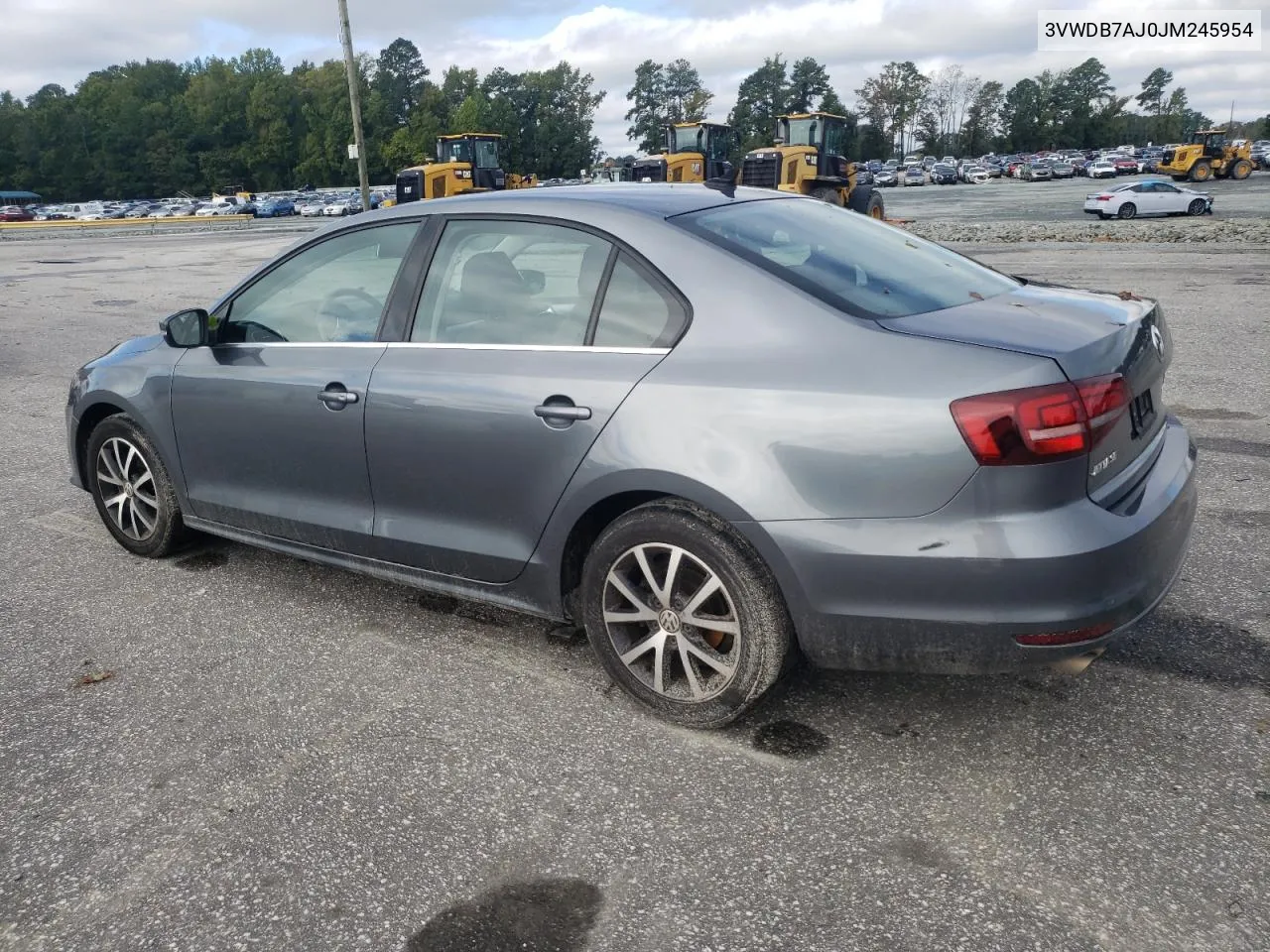 2018 Volkswagen Jetta Se VIN: 3VWDB7AJ0JM245954 Lot: 71723374