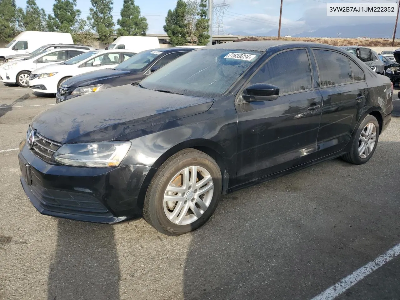 3VW2B7AJ1JM222352 2018 Volkswagen Jetta S