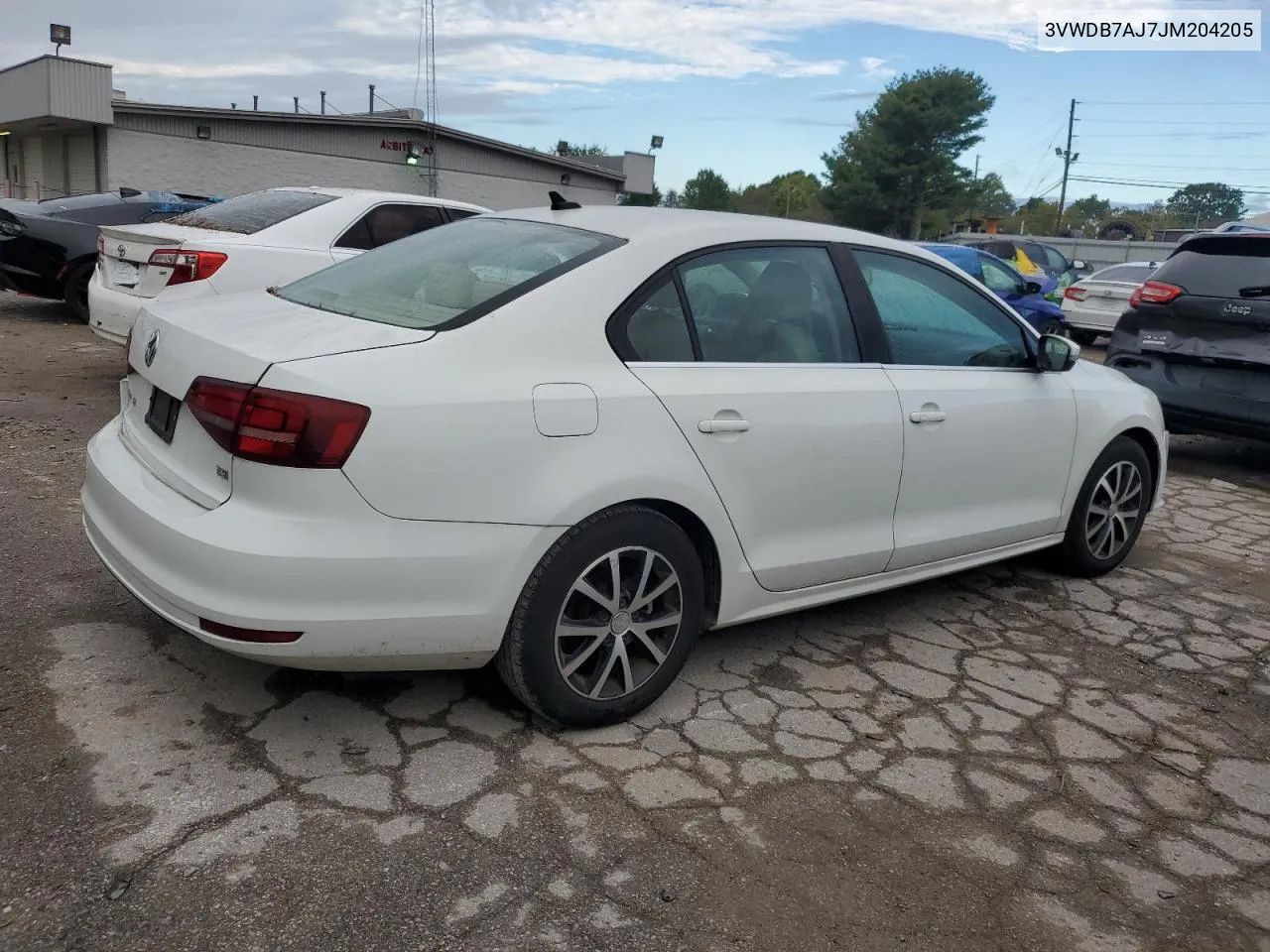 2018 Volkswagen Jetta Se VIN: 3VWDB7AJ7JM204205 Lot: 72722404