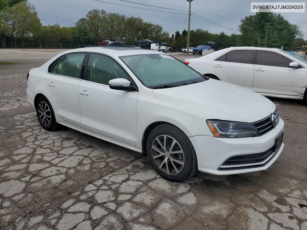 2018 Volkswagen Jetta Se VIN: 3VWDB7AJ7JM204205 Lot: 72722404