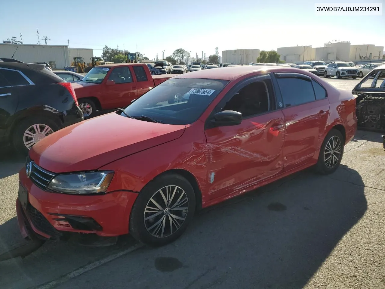 2018 Volkswagen Jetta Se VIN: 3VWDB7AJ0JM234291 Lot: 73060554