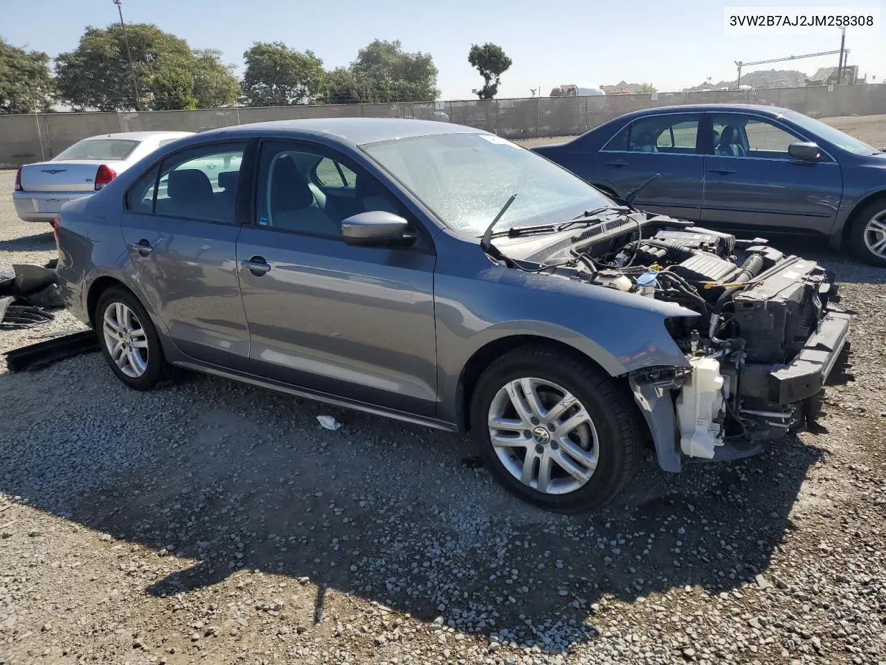 2018 Volkswagen Jetta S VIN: 3VW2B7AJ2JM258308 Lot: 74613354