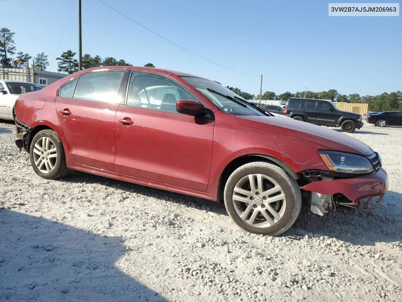 2018 Volkswagen Jetta S VIN: 3VW2B7AJ5JM206963 Lot: 76004954