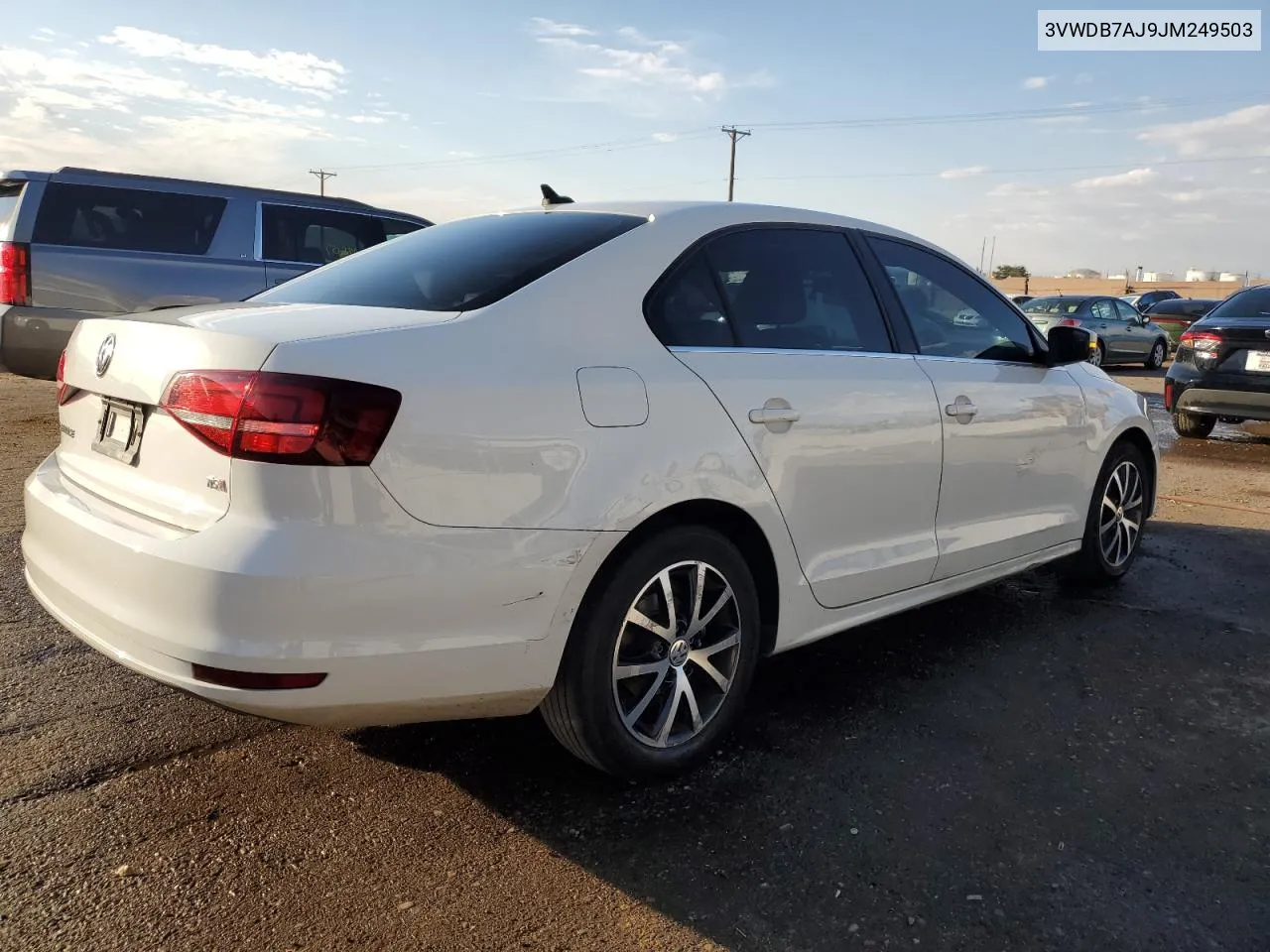 2018 Volkswagen Jetta Se VIN: 3VWDB7AJ9JM249503 Lot: 76122264