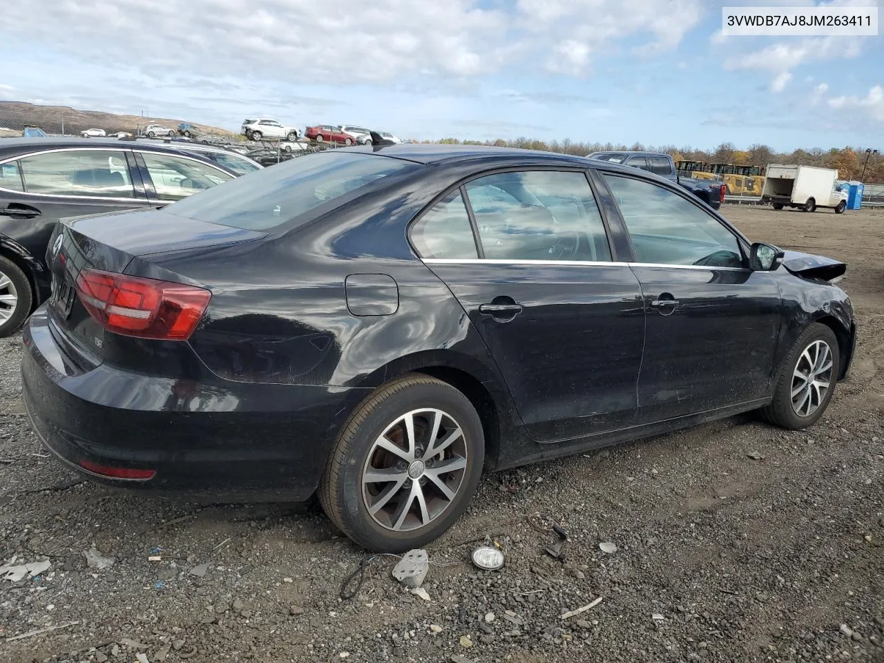 2018 Volkswagen Jetta Se VIN: 3VWDB7AJ8JM263411 Lot: 77255644