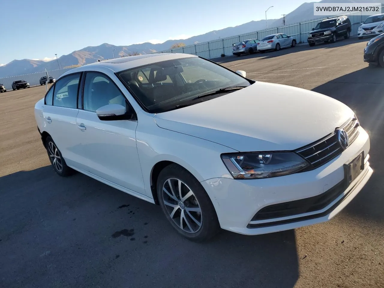 2018 Volkswagen Jetta Se VIN: 3VWDB7AJ2JM216732 Lot: 77388204