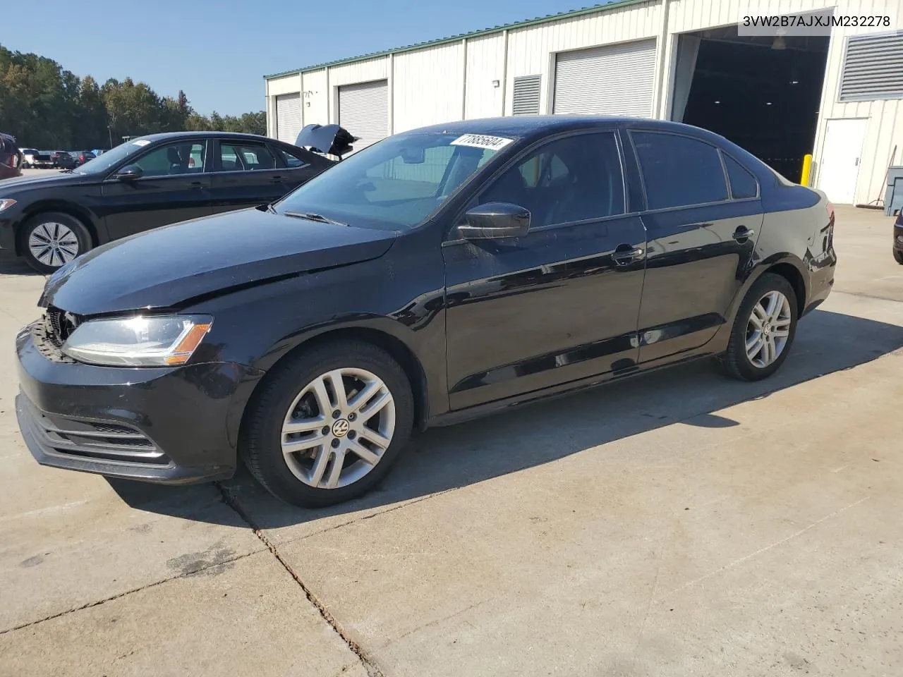 2018 Volkswagen Jetta S VIN: 3VW2B7AJXJM232278 Lot: 77885604