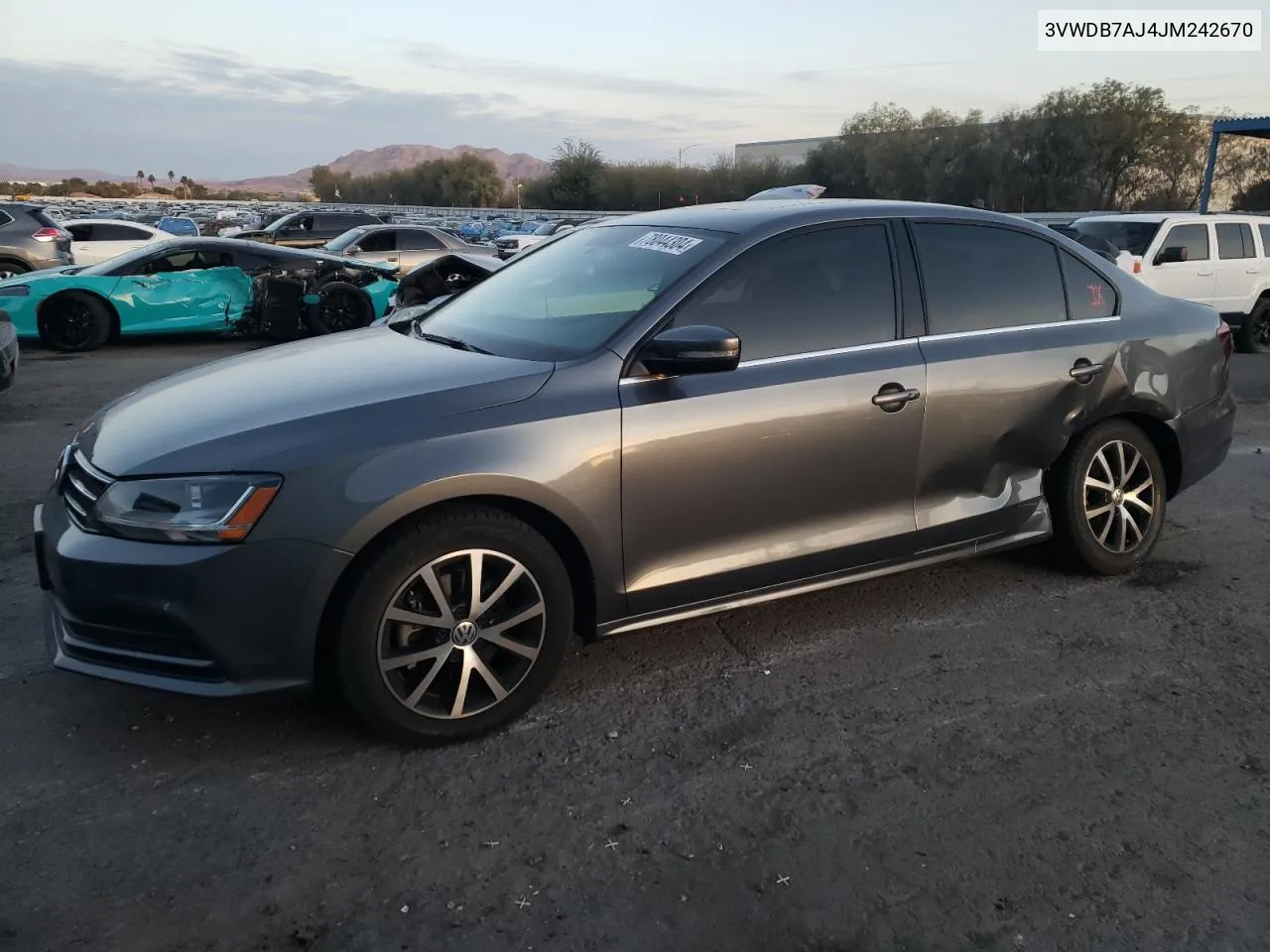 2018 Volkswagen Jetta Se VIN: 3VWDB7AJ4JM242670 Lot: 78044304