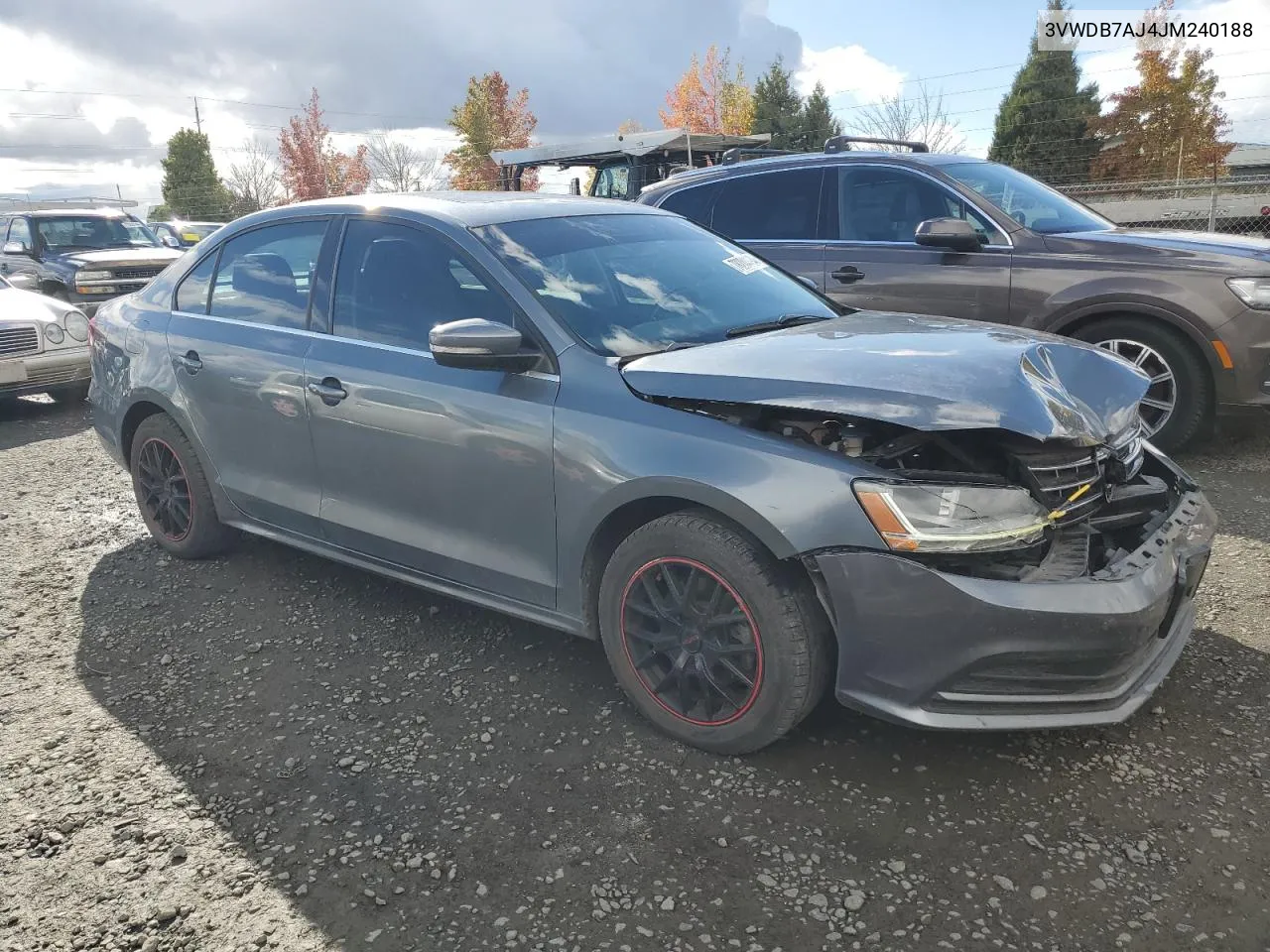 2018 Volkswagen Jetta Se VIN: 3VWDB7AJ4JM240188 Lot: 78204494