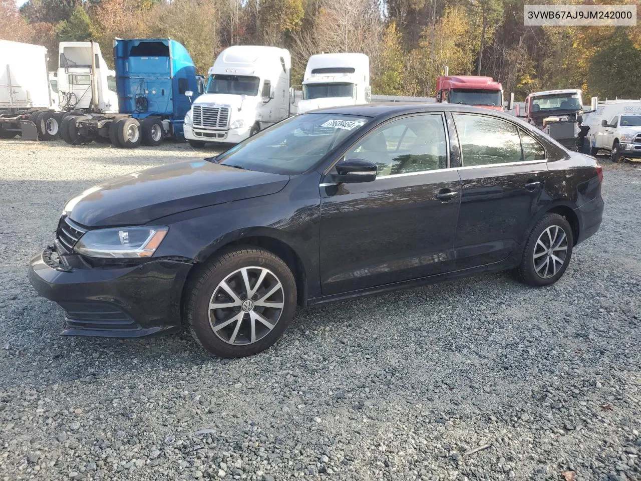 2018 Volkswagen Jetta Se VIN: 3VWB67AJ9JM242000 Lot: 78639454