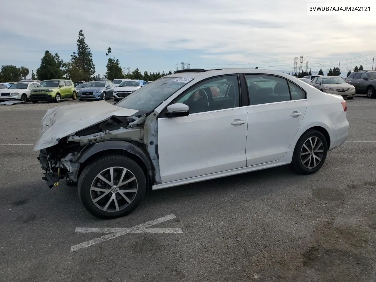 2018 Volkswagen Jetta Se VIN: 3VWDB7AJ4JM242121 Lot: 79201314