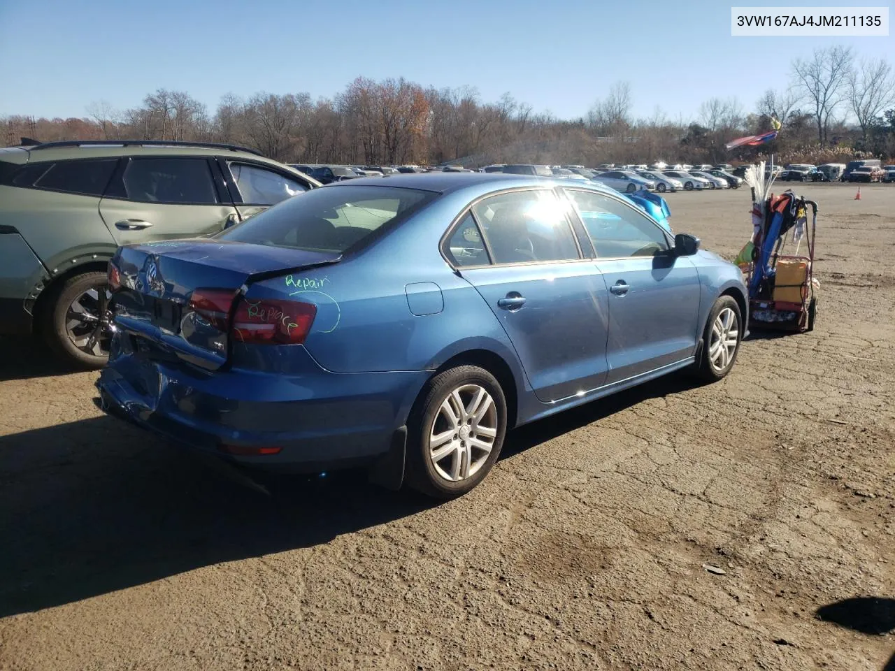 2018 Volkswagen Jetta S VIN: 3VW167AJ4JM211135 Lot: 79806954