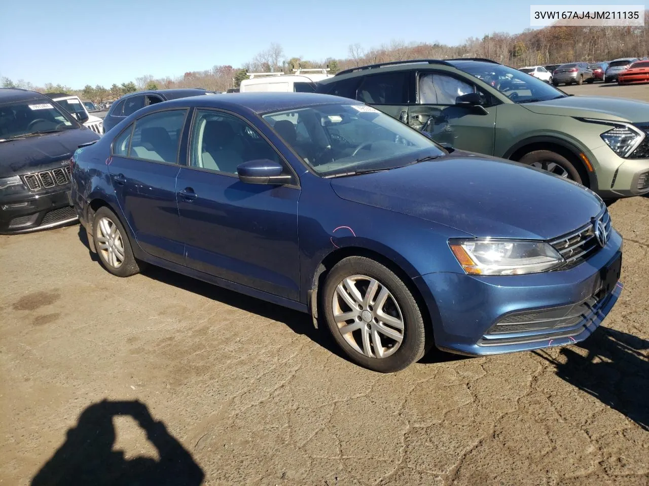 2018 Volkswagen Jetta S VIN: 3VW167AJ4JM211135 Lot: 79806954