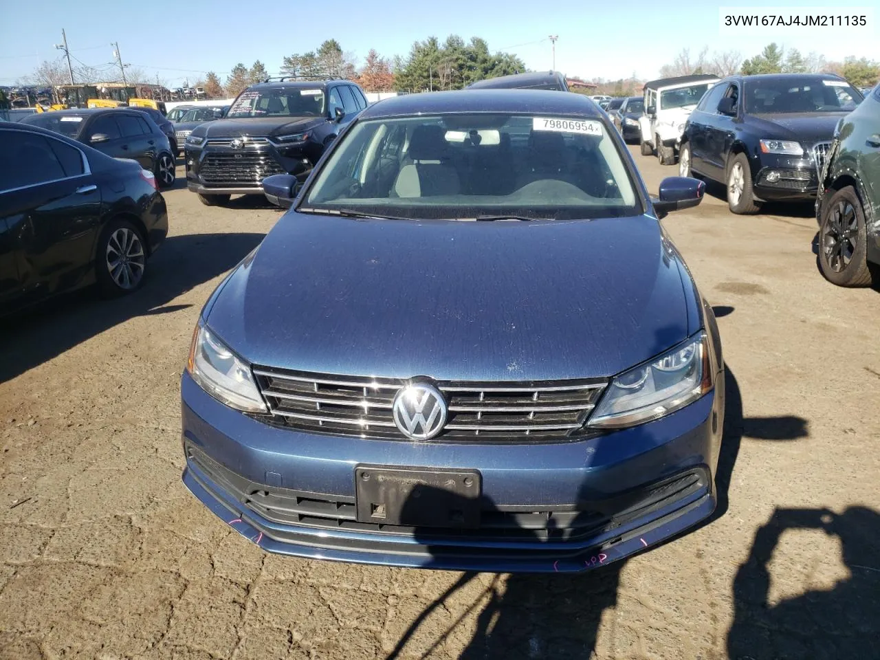 2018 Volkswagen Jetta S VIN: 3VW167AJ4JM211135 Lot: 79806954