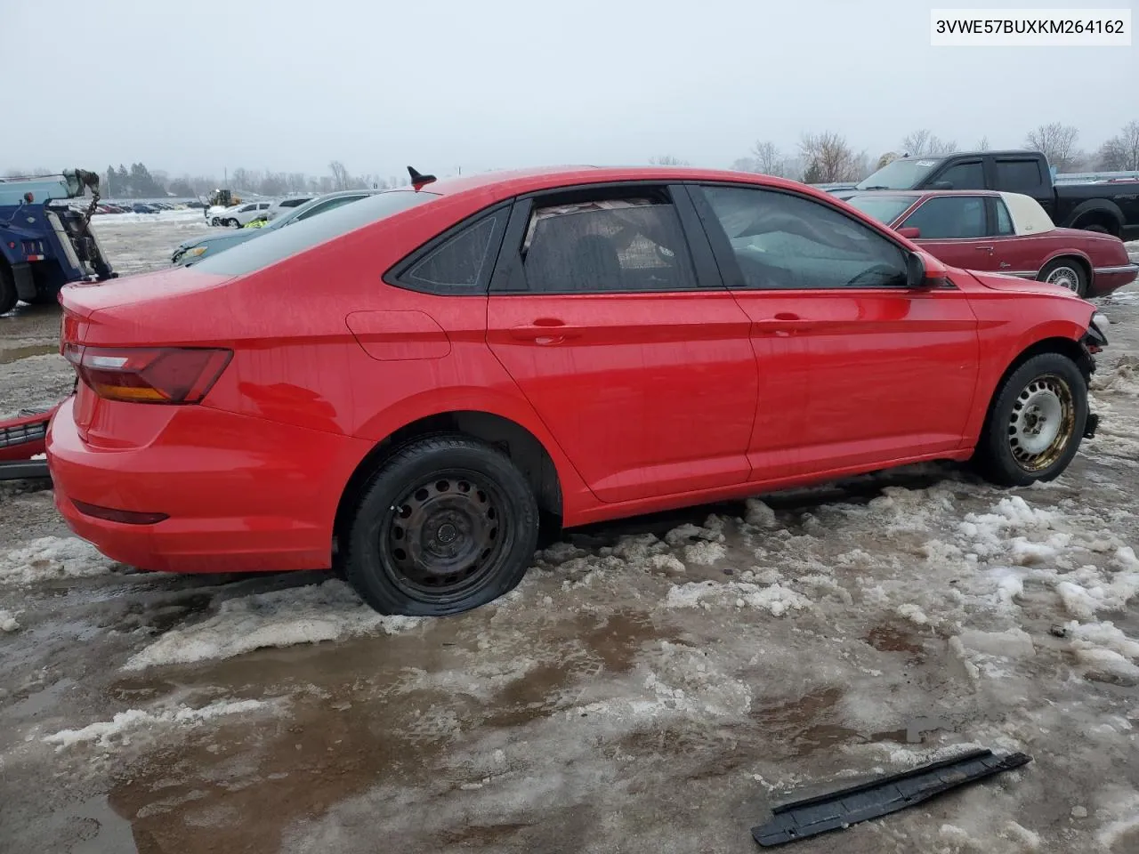 2019 Volkswagen Jetta Sel VIN: 3VWE57BUXKM264162 Lot: 39953864