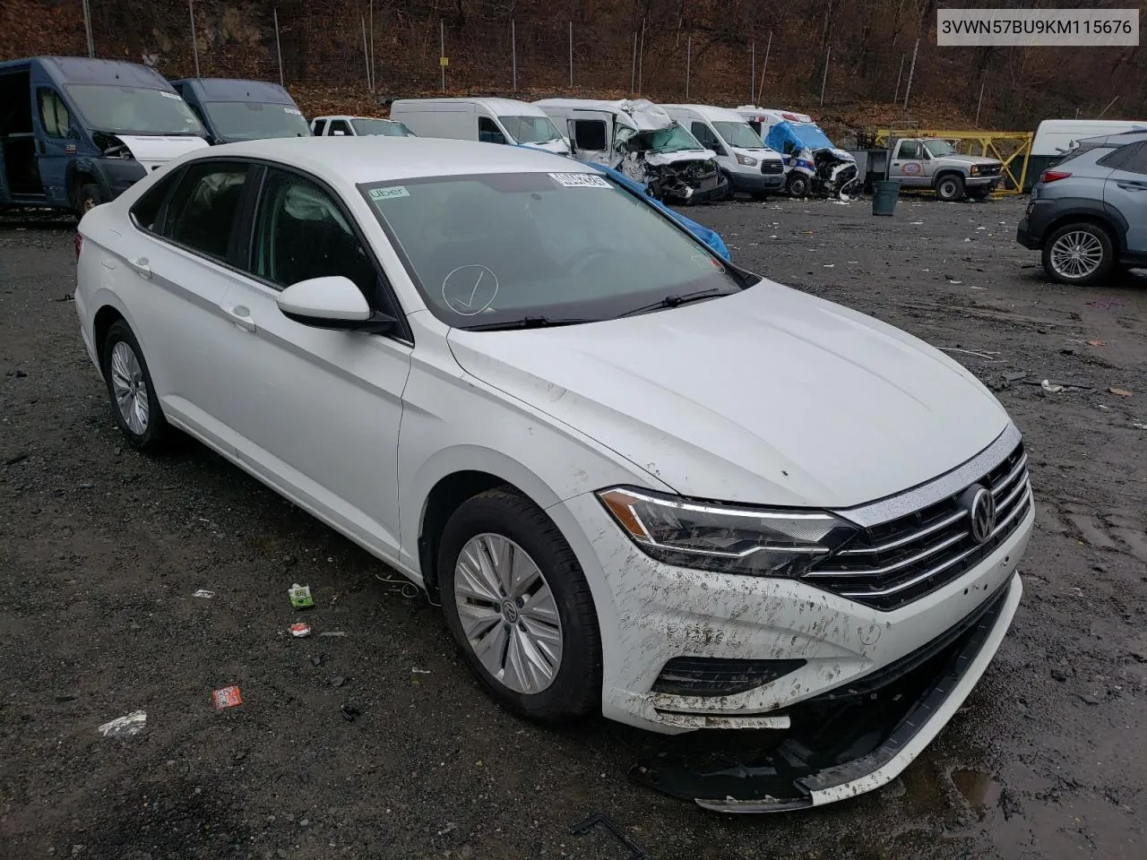 2019 Volkswagen Jetta S VIN: 3VWN57BU9KM115676 Lot: 40442924