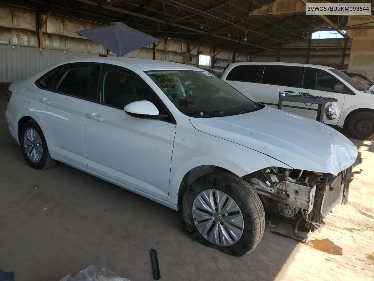 2019 Volkswagen Jetta S VIN: 3VWC57BU2KM093544 Lot: 51412584