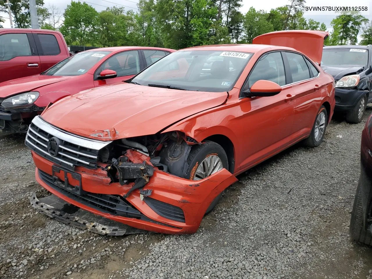 2019 Volkswagen Jetta S VIN: 3VWN57BUXKM112558 Lot: 53612614