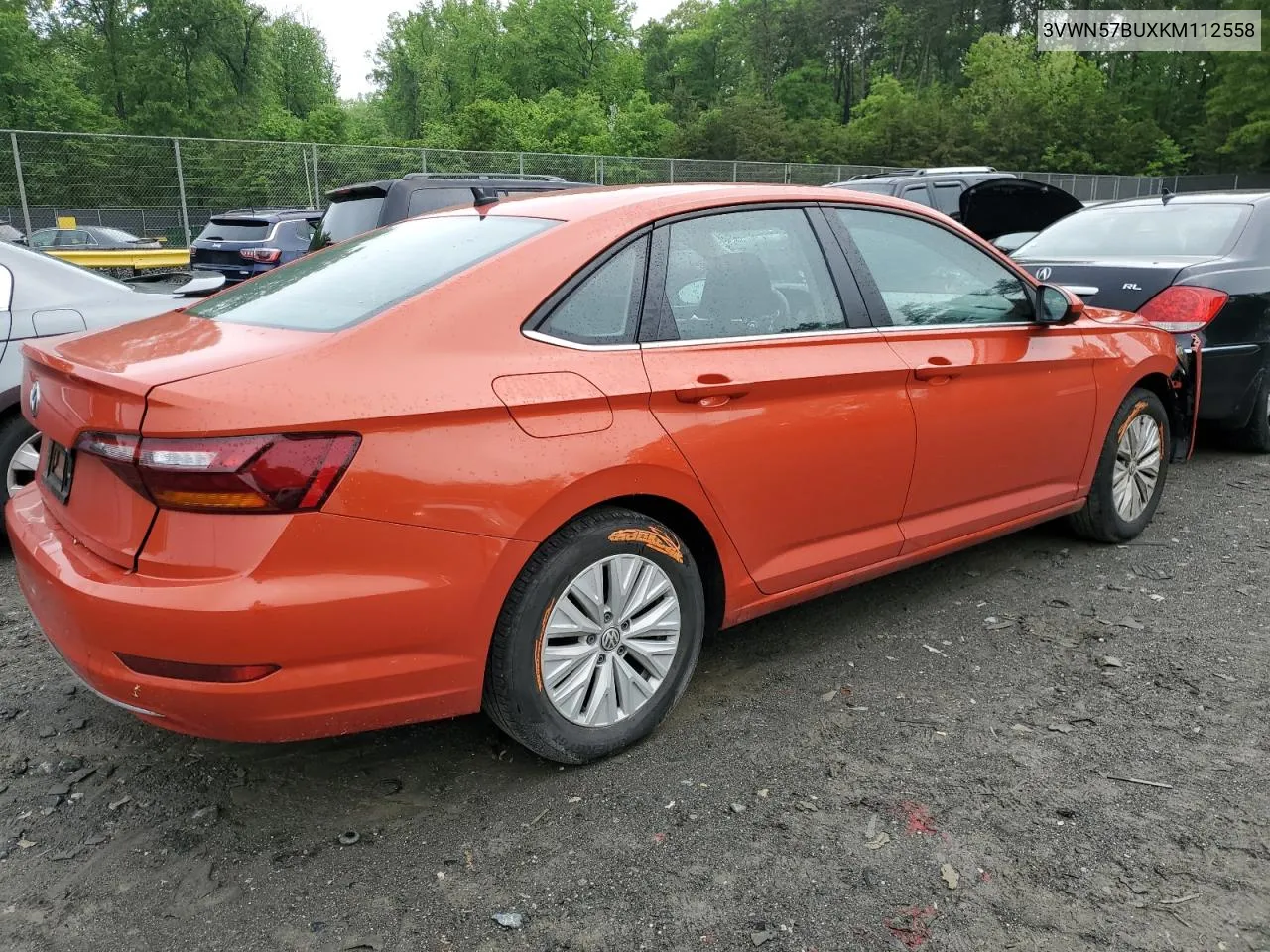 2019 Volkswagen Jetta S VIN: 3VWN57BUXKM112558 Lot: 53612614