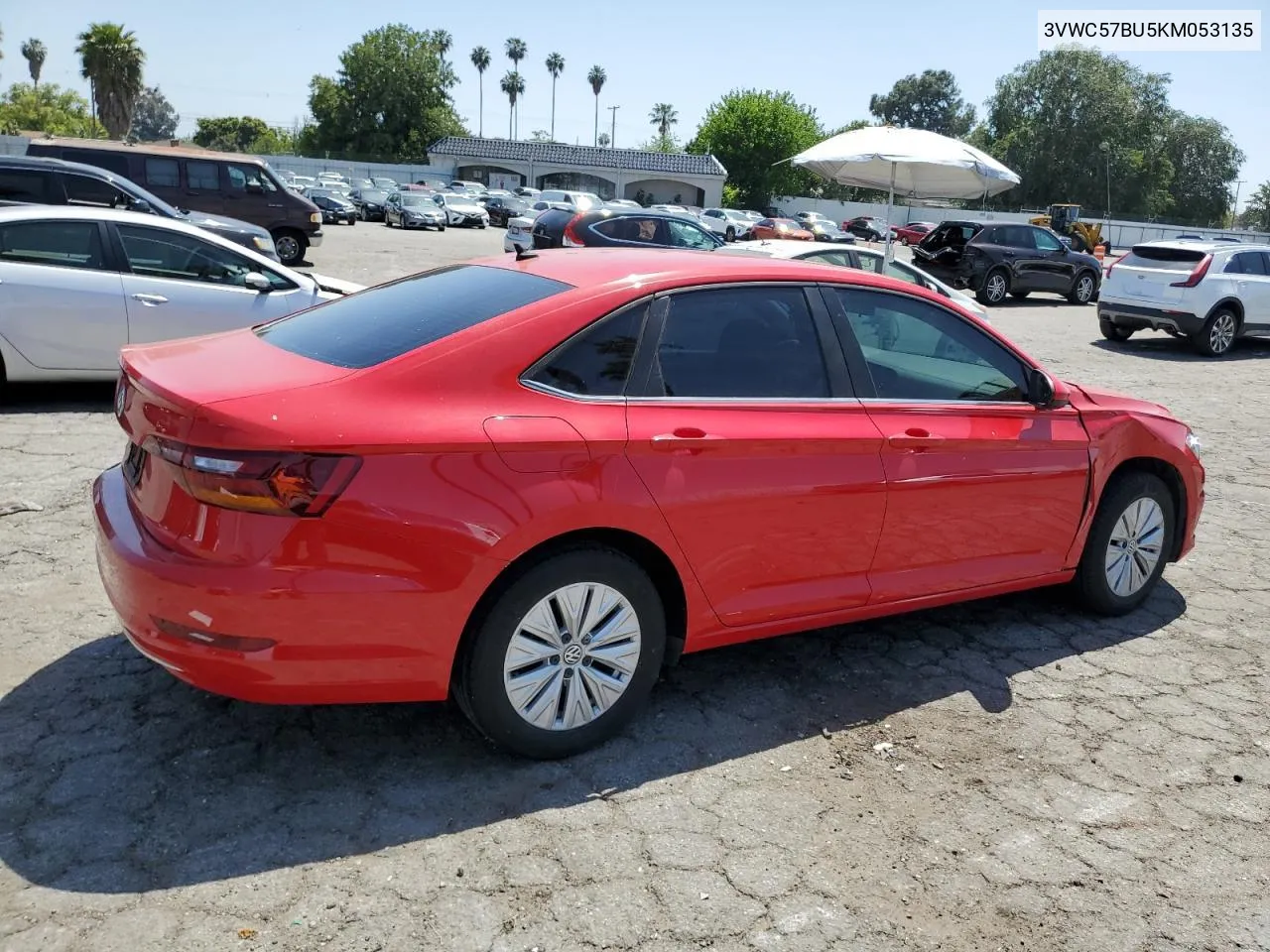 2019 Volkswagen Jetta S VIN: 3VWC57BU5KM053135 Lot: 53759714