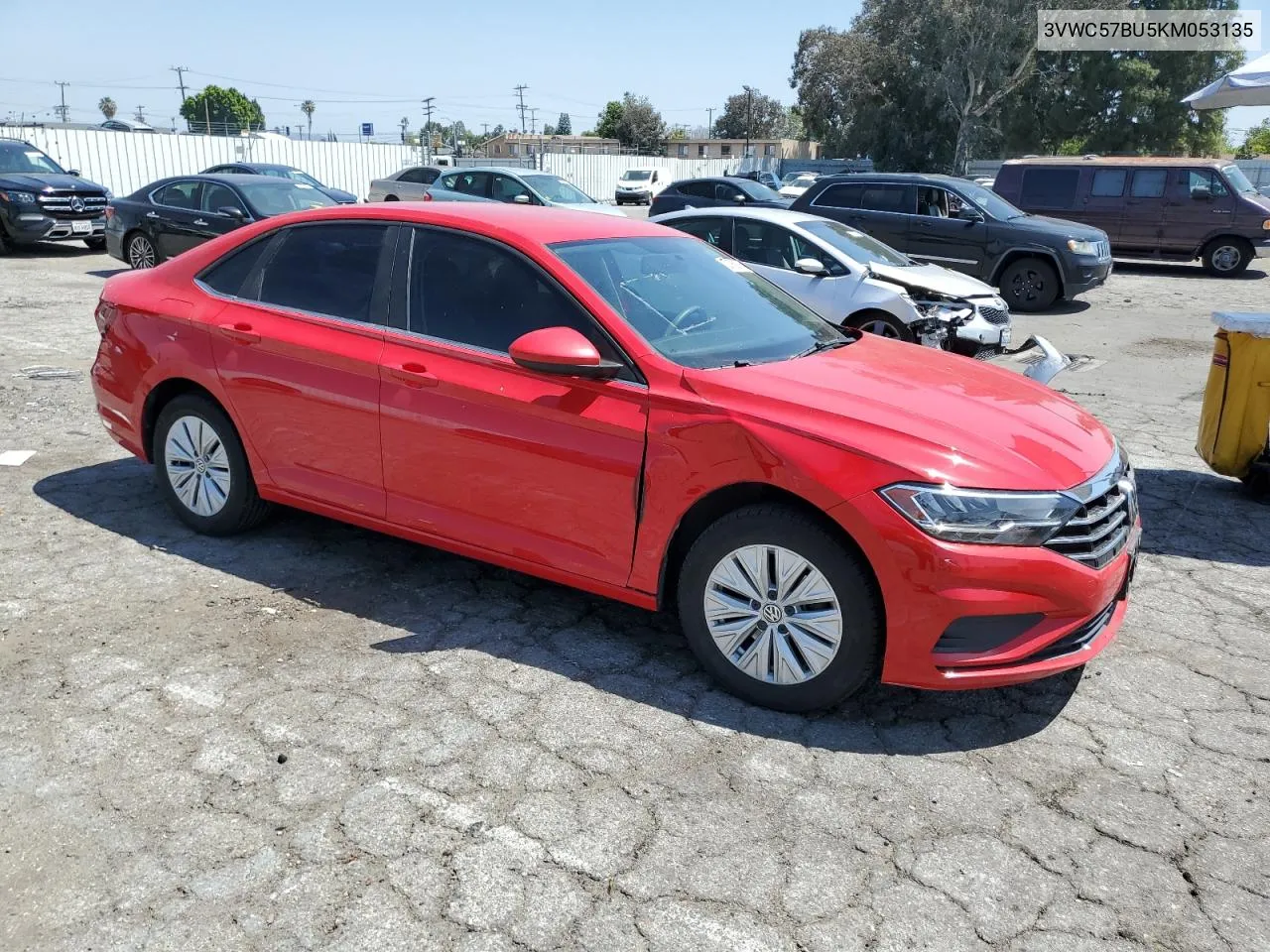 2019 Volkswagen Jetta S VIN: 3VWC57BU5KM053135 Lot: 53759714