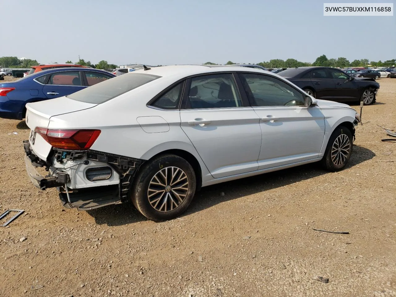 2019 Volkswagen Jetta S VIN: 3VWC57BUXKM116858 Lot: 55301483