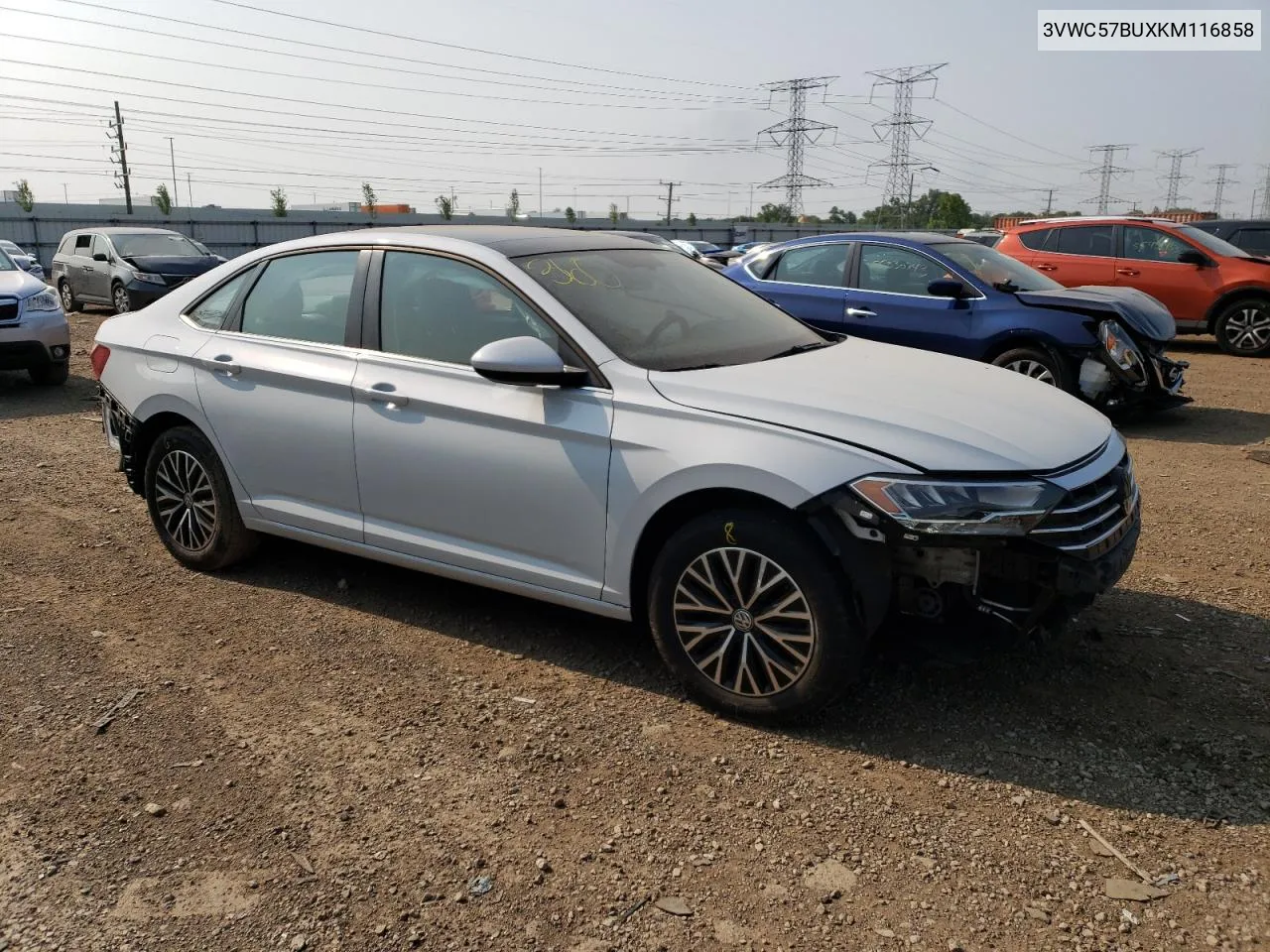 2019 Volkswagen Jetta S VIN: 3VWC57BUXKM116858 Lot: 55301483