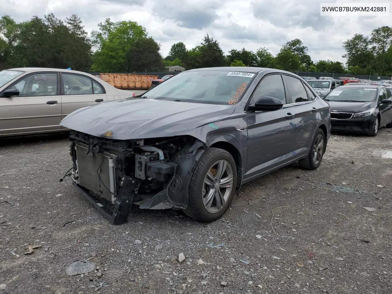 2019 Volkswagen Jetta S VIN: 3VWCB7BU9KM242881 Lot: 55457804