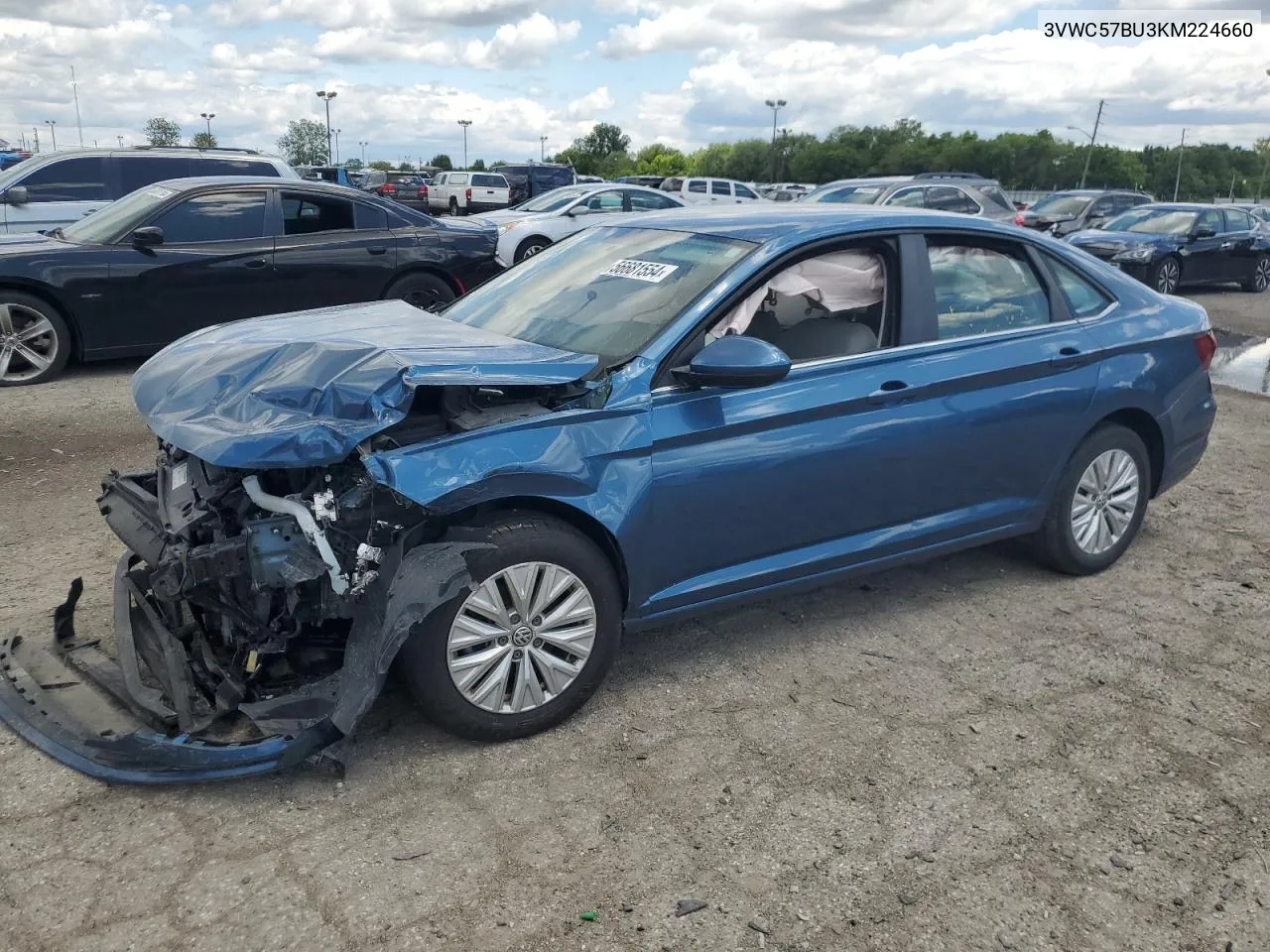 2019 Volkswagen Jetta S VIN: 3VWC57BU3KM224660 Lot: 56681554