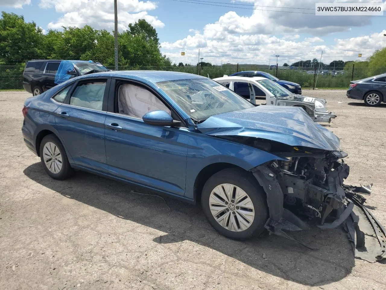 2019 Volkswagen Jetta S VIN: 3VWC57BU3KM224660 Lot: 56681554