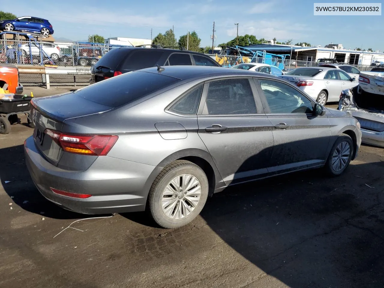 2019 Volkswagen Jetta S VIN: 3VWC57BU2KM230532 Lot: 60279214