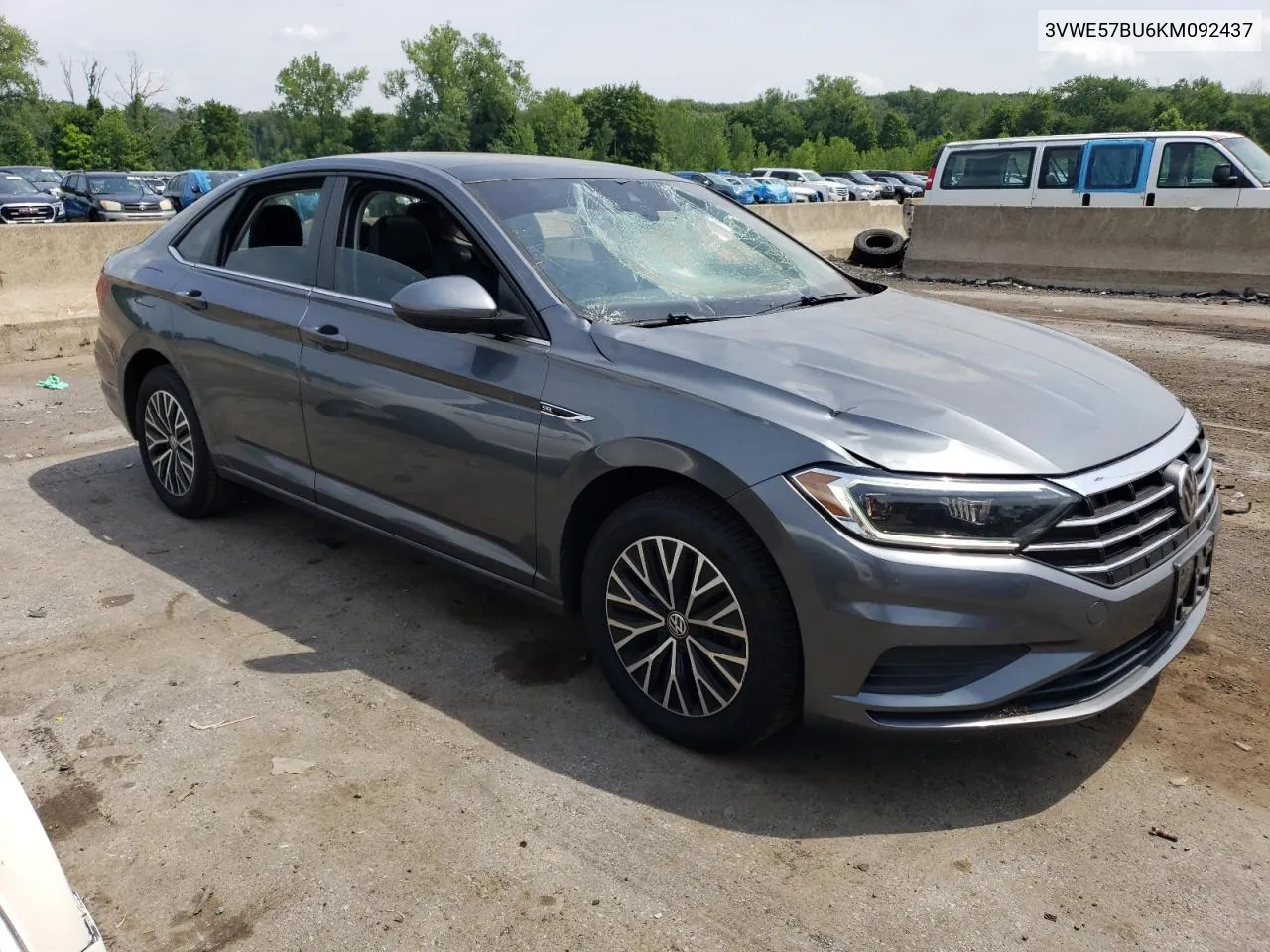 2019 Volkswagen Jetta Sel VIN: 3VWE57BU6KM092437 Lot: 60957714