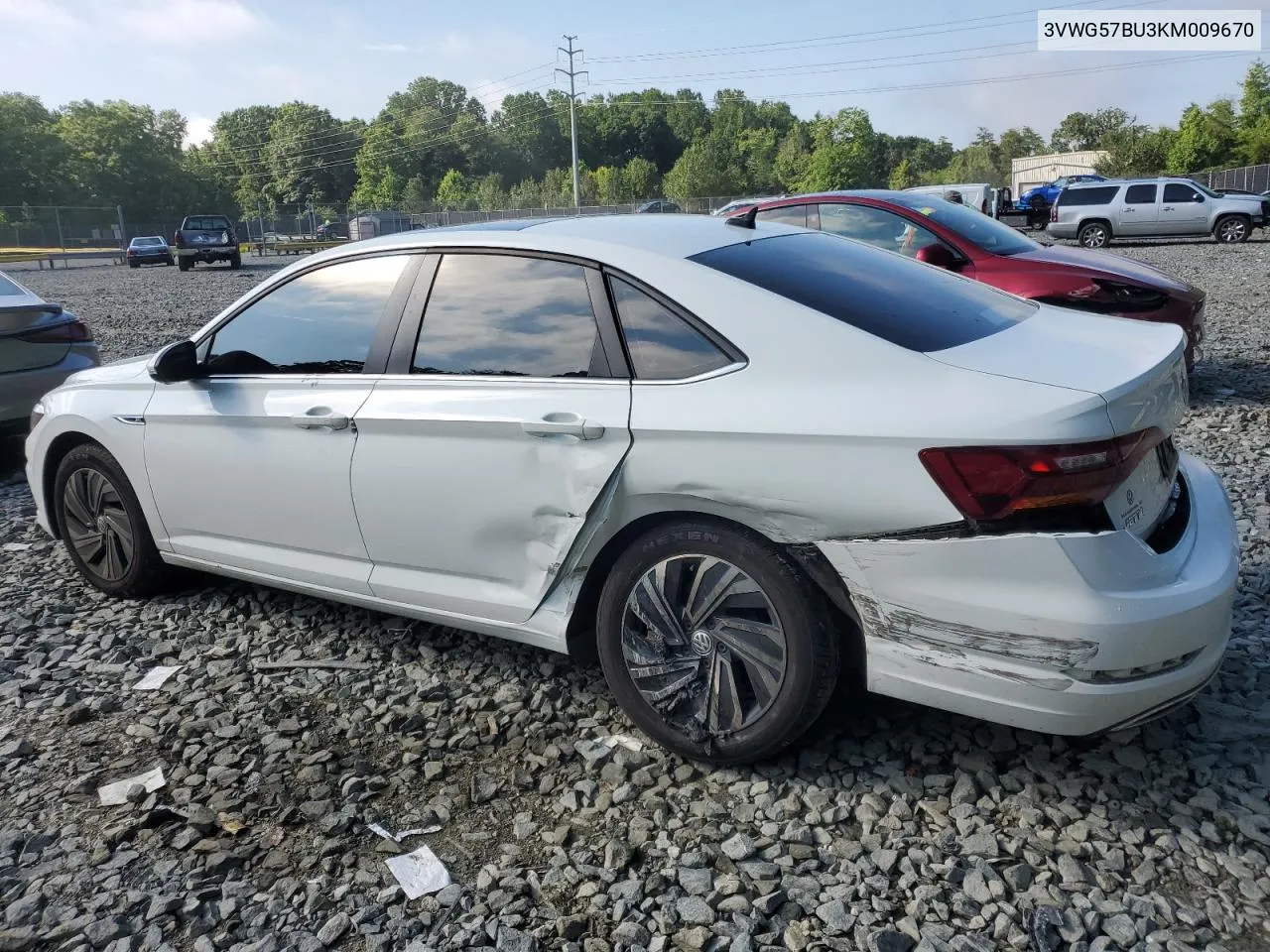 3VWG57BU3KM009670 2019 Volkswagen Jetta Sel Premium