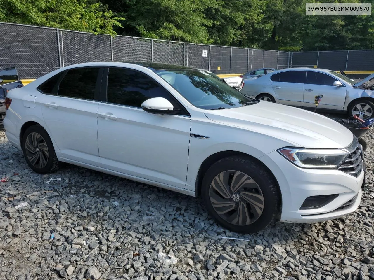 2019 Volkswagen Jetta Sel Premium VIN: 3VWG57BU3KM009670 Lot: 61654004