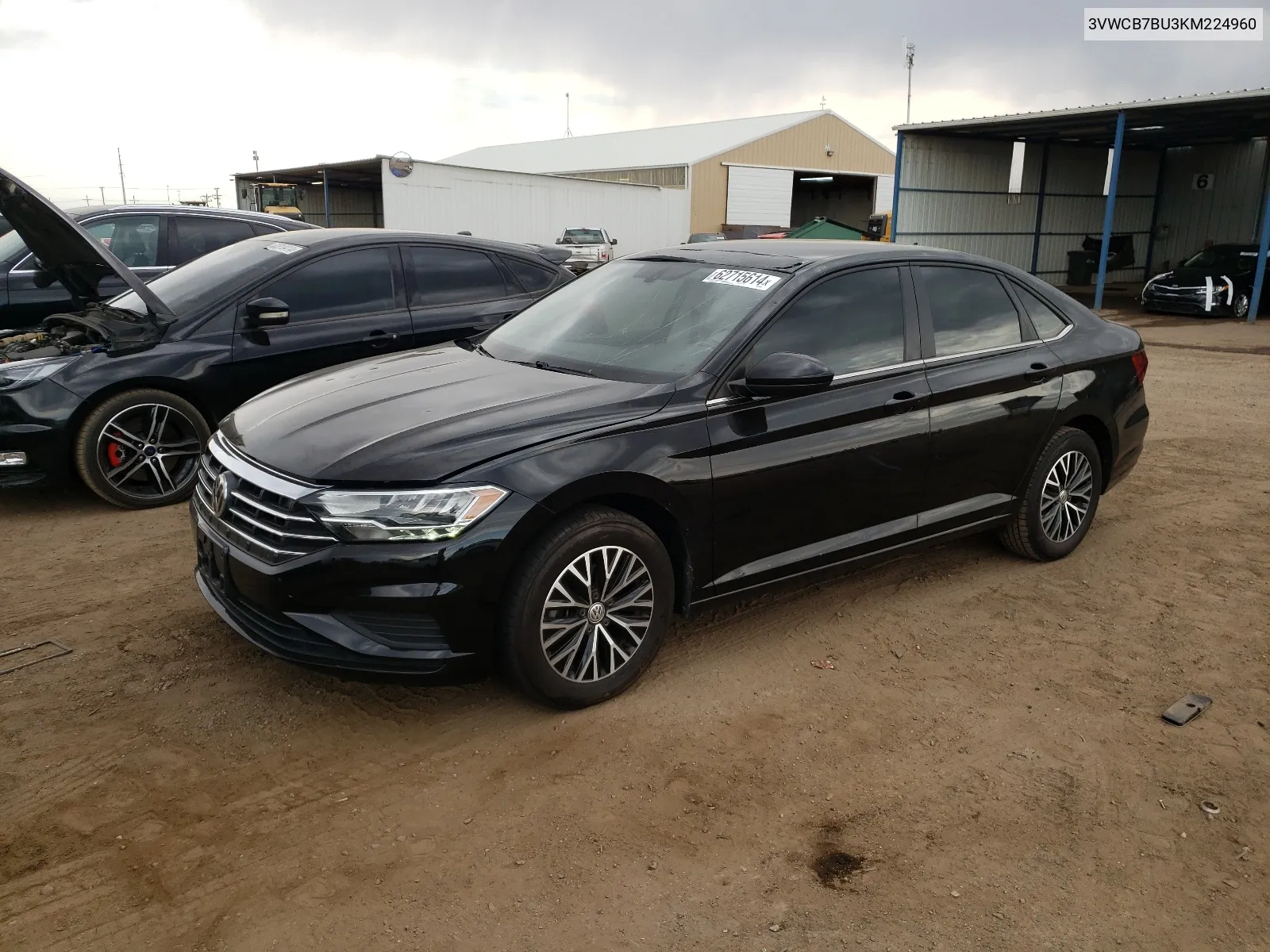 2019 Volkswagen Jetta S VIN: 3VWCB7BU3KM224960 Lot: 62715614