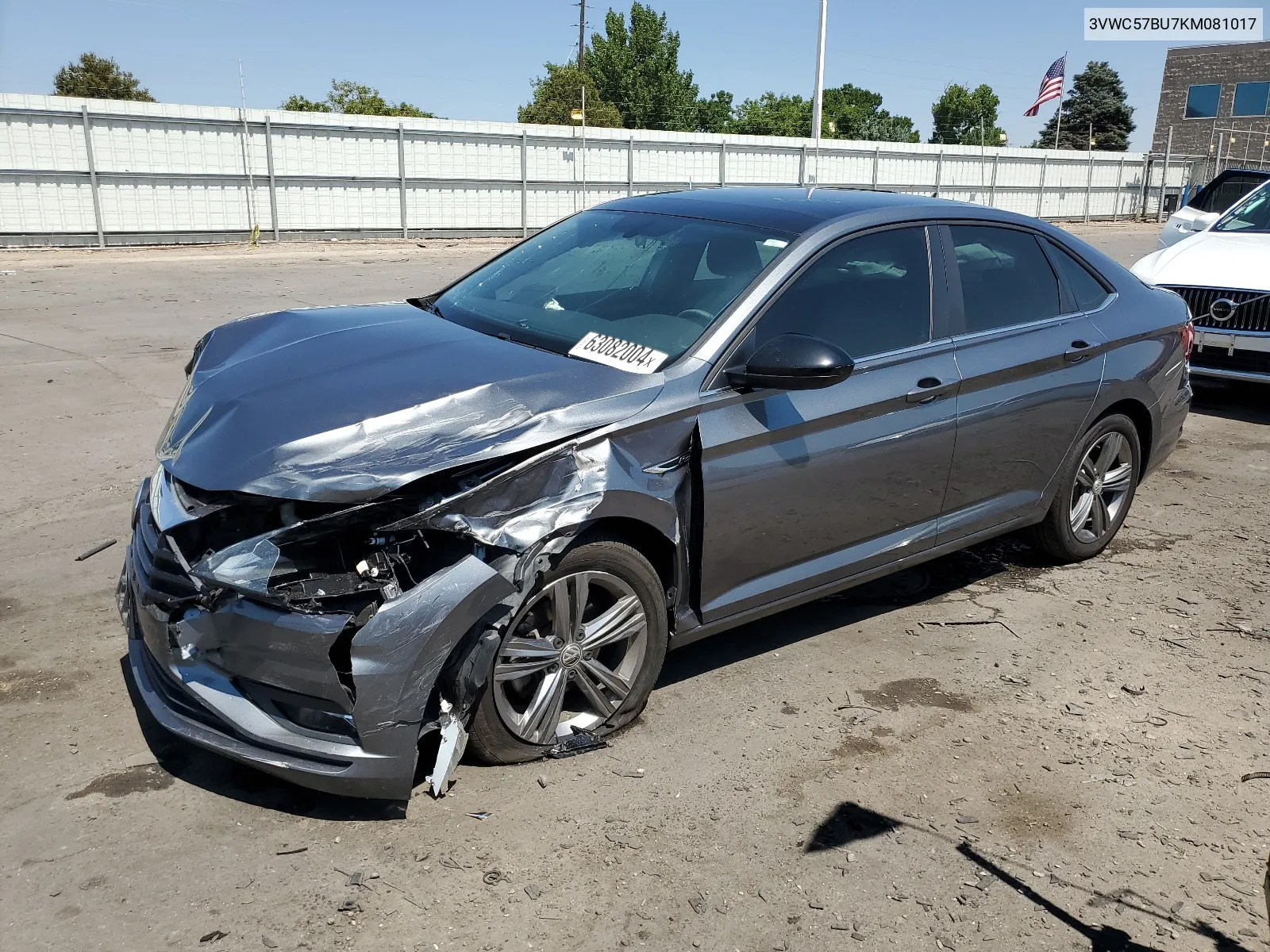 2019 Volkswagen Jetta S VIN: 3VWC57BU7KM081017 Lot: 63082004