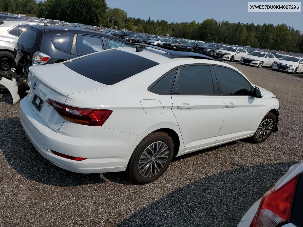 2019 Volkswagen Jetta Sel VIN: 3VWE57BU0KM087296 Lot: 64242164