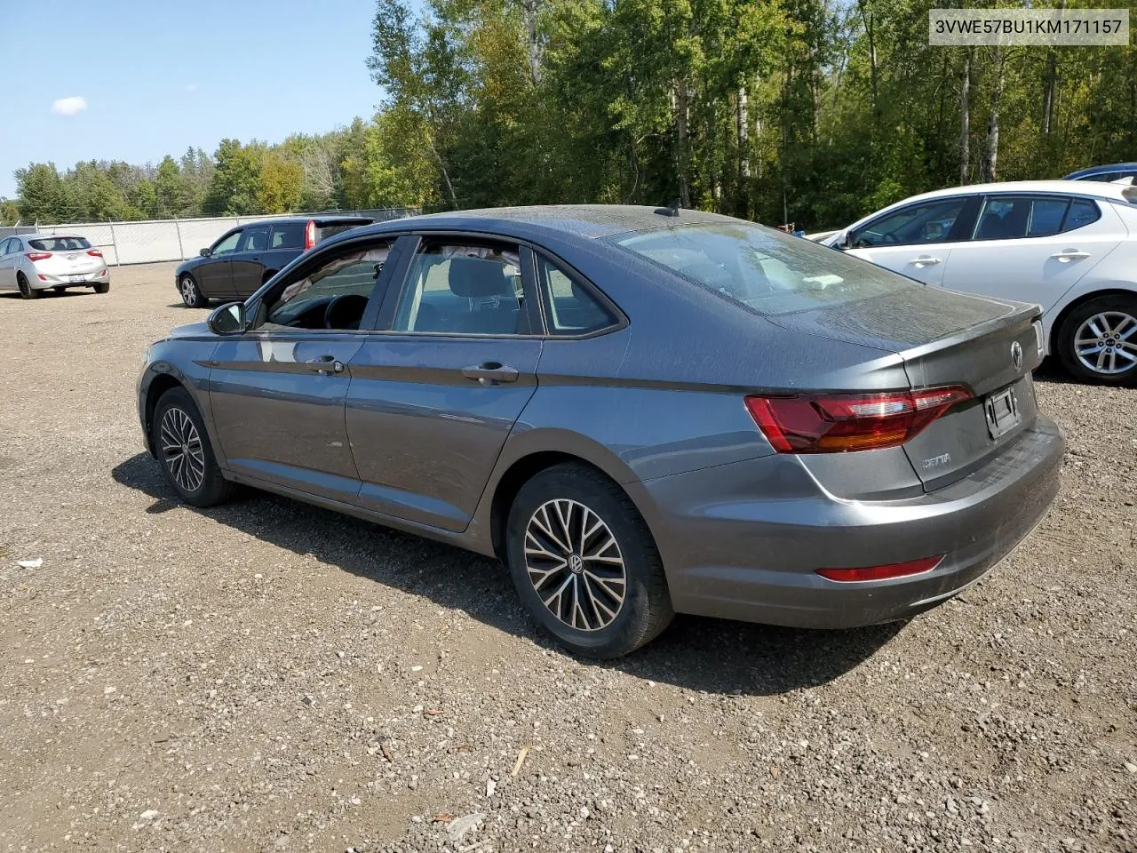 2019 Volkswagen Jetta Sel VIN: 3VWE57BU1KM171157 Lot: 66174674