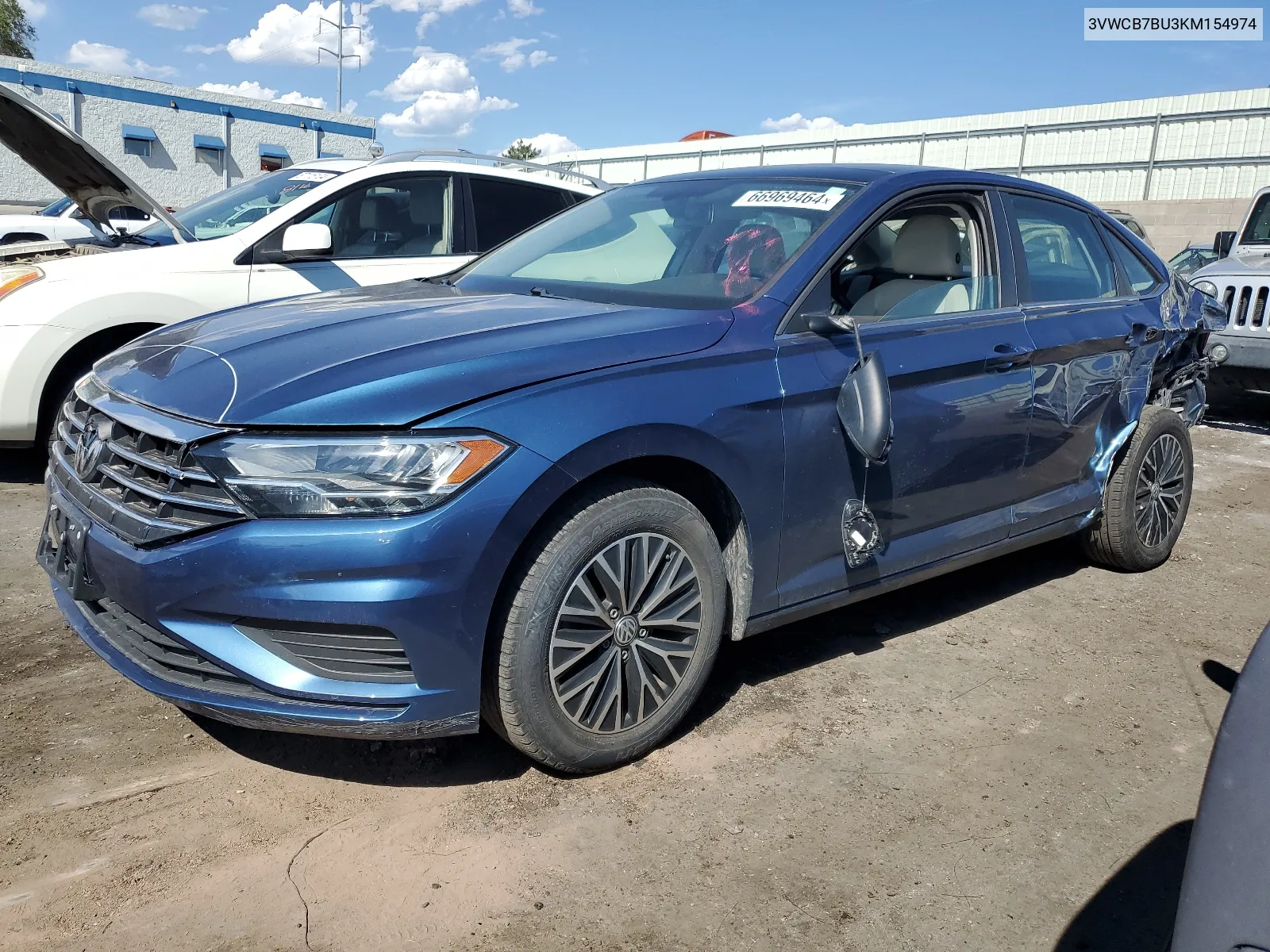 2019 Volkswagen Jetta S VIN: 3VWCB7BU3KM154974 Lot: 66969464