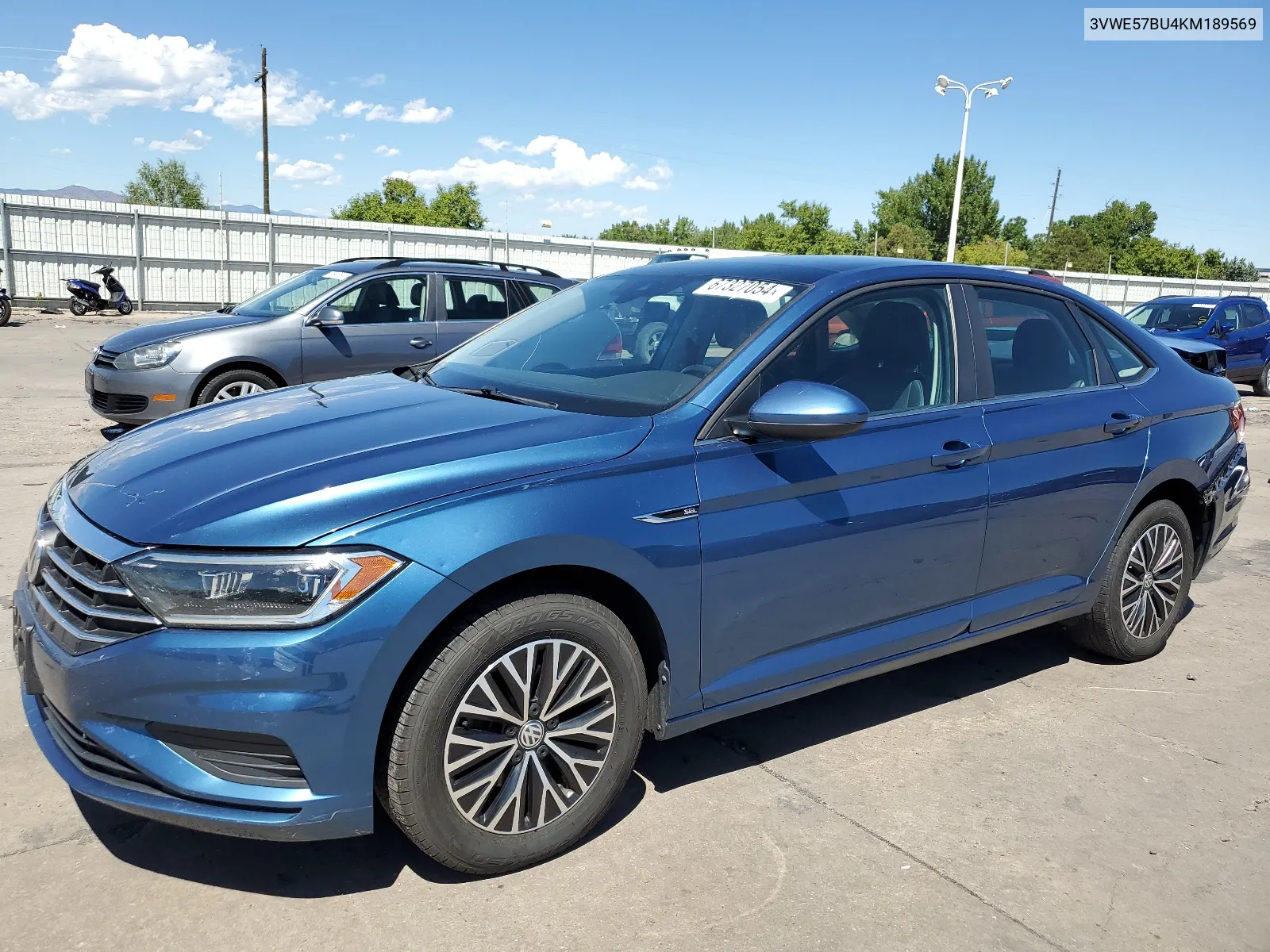 2019 Volkswagen Jetta Sel VIN: 3VWE57BU4KM189569 Lot: 67327054