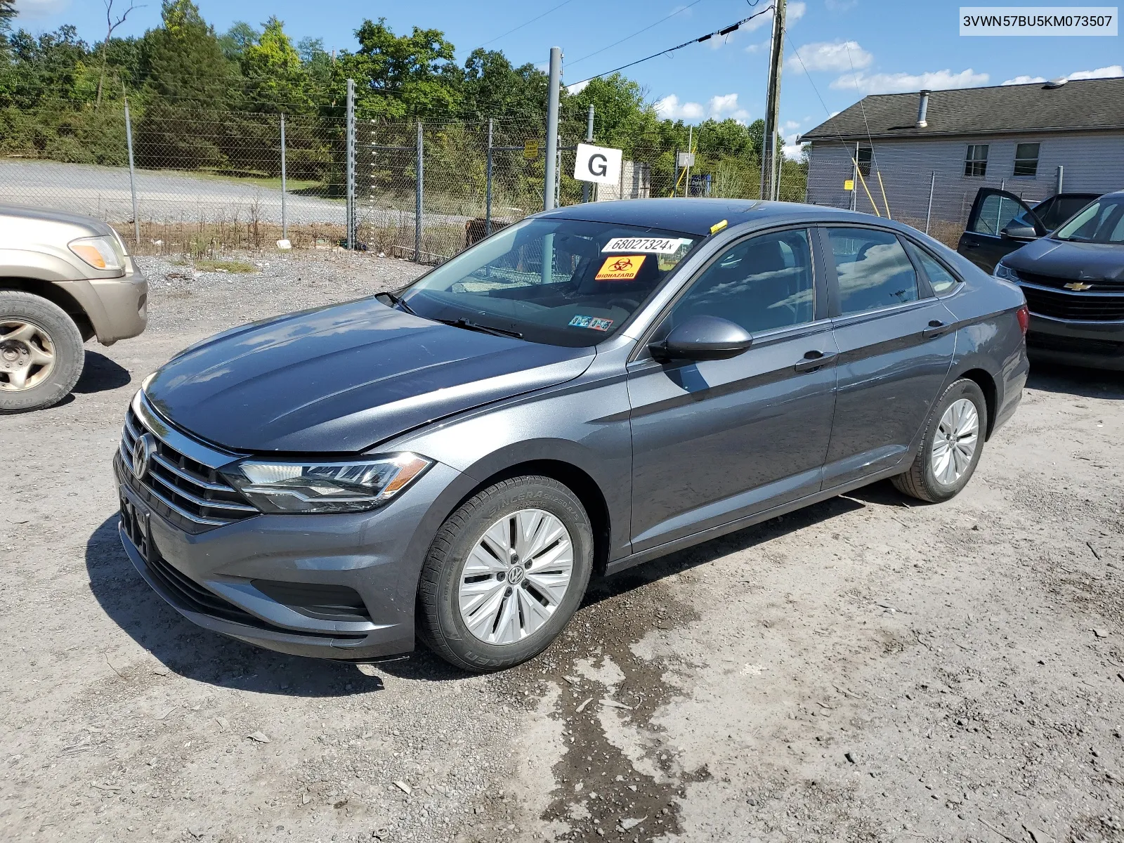 2019 Volkswagen Jetta S VIN: 3VWN57BU5KM073507 Lot: 68027324