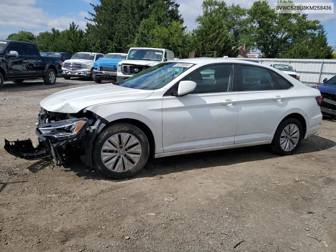 2019 Volkswagen Jetta S VIN: 3VWC57BU3KM258436 Lot: 68259064