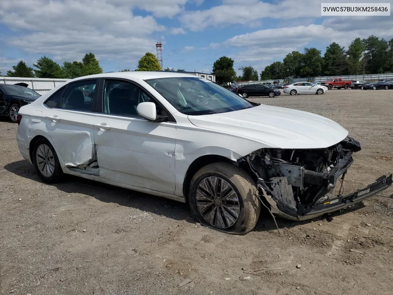 2019 Volkswagen Jetta S VIN: 3VWC57BU3KM258436 Lot: 68259064