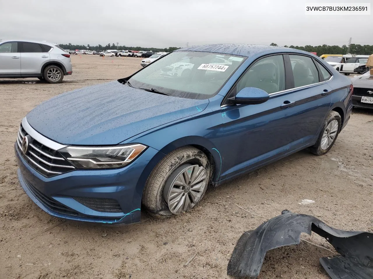 2019 Volkswagen Jetta S VIN: 3VWCB7BU3KM236591 Lot: 68757244