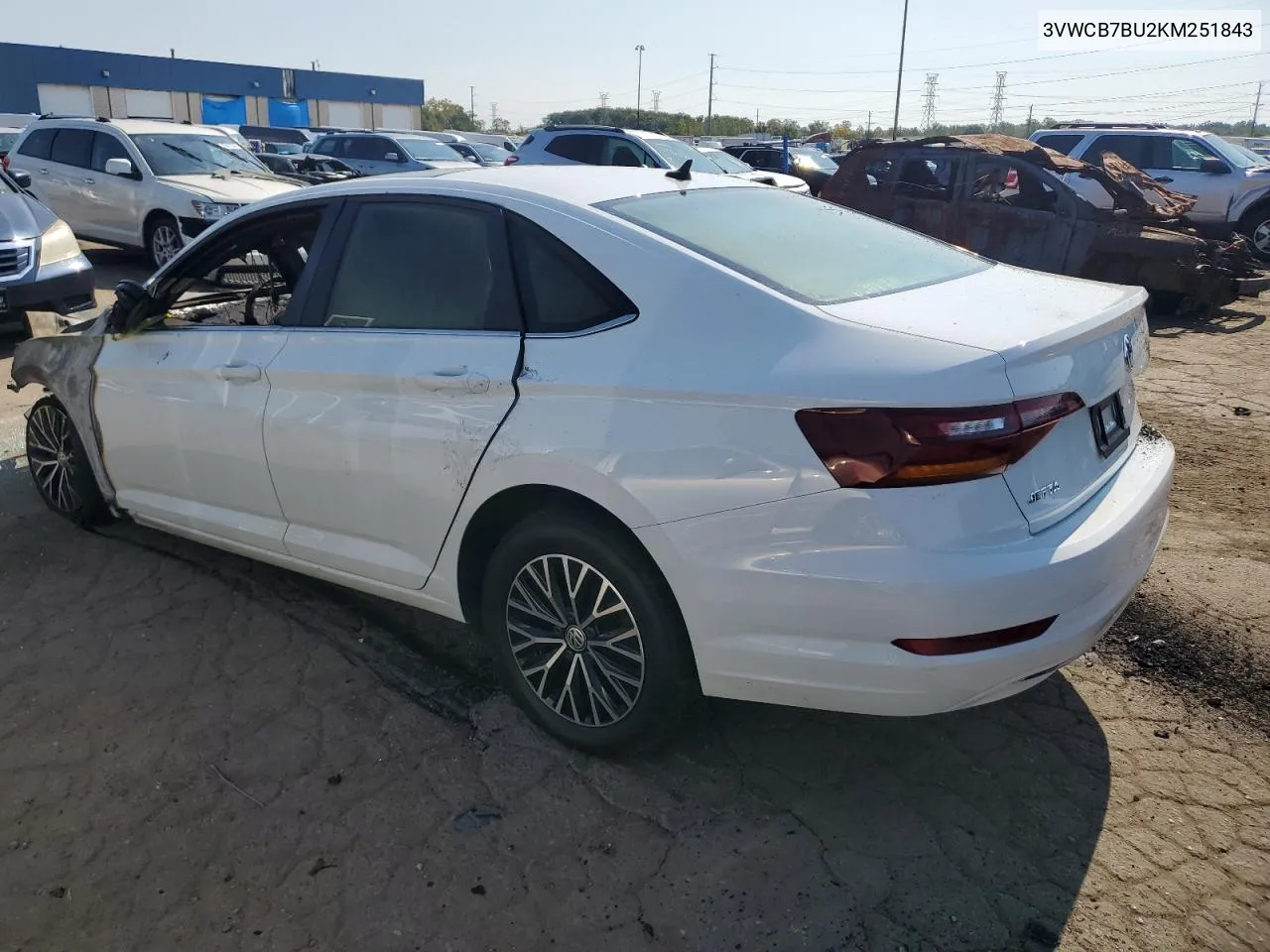 2019 Volkswagen Jetta S VIN: 3VWCB7BU2KM251843 Lot: 71420014