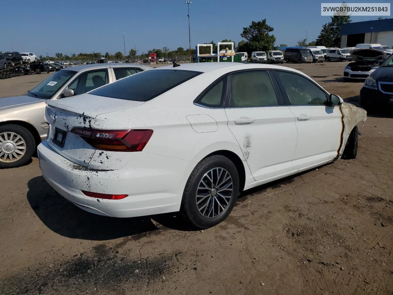 2019 Volkswagen Jetta S VIN: 3VWCB7BU2KM251843 Lot: 71420014