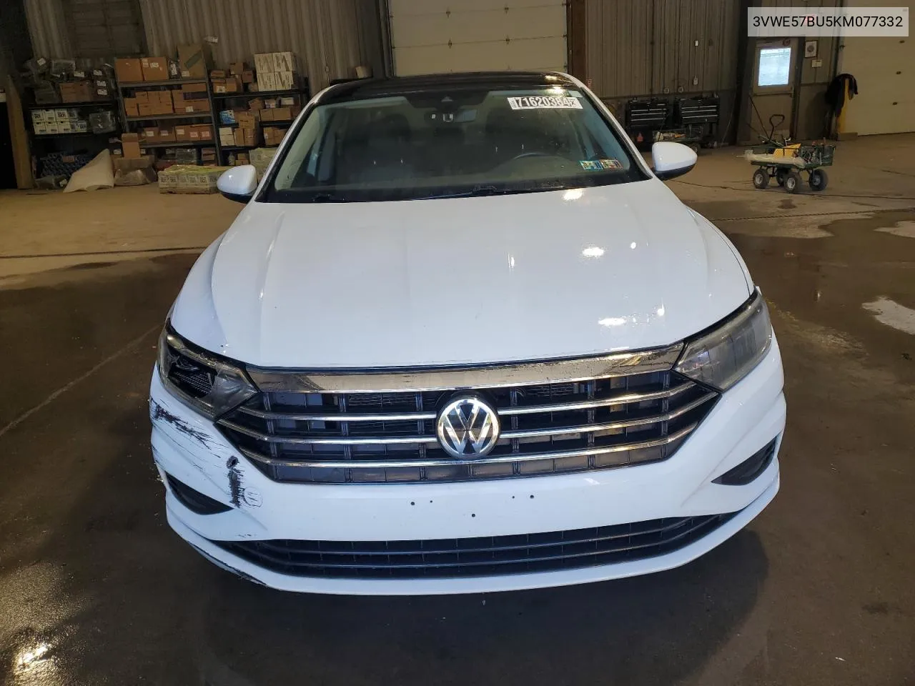 2019 Volkswagen Jetta Sel VIN: 3VWE57BU5KM077332 Lot: 71620384