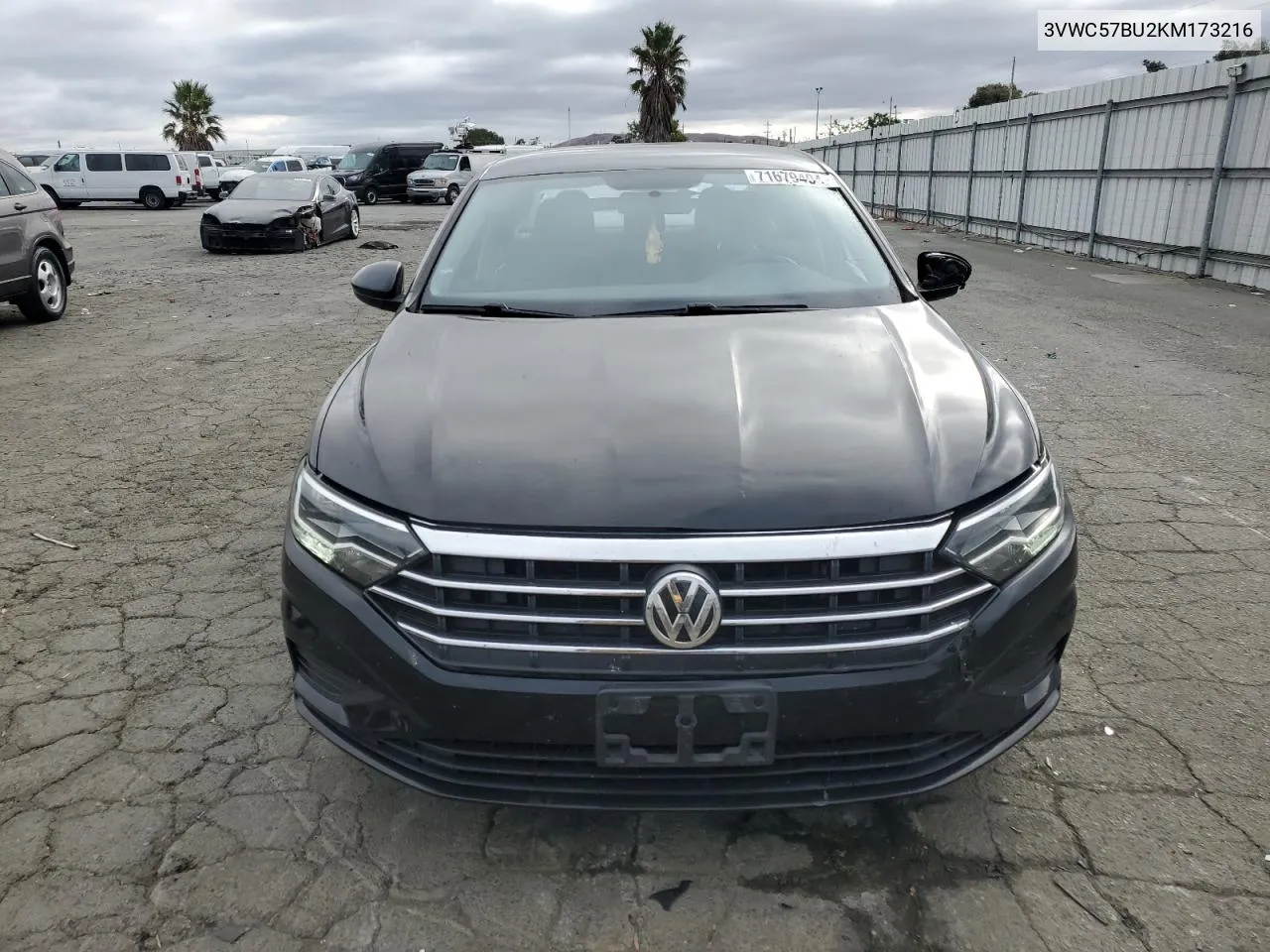 2019 Volkswagen Jetta S VIN: 3VWC57BU2KM173216 Lot: 71679494