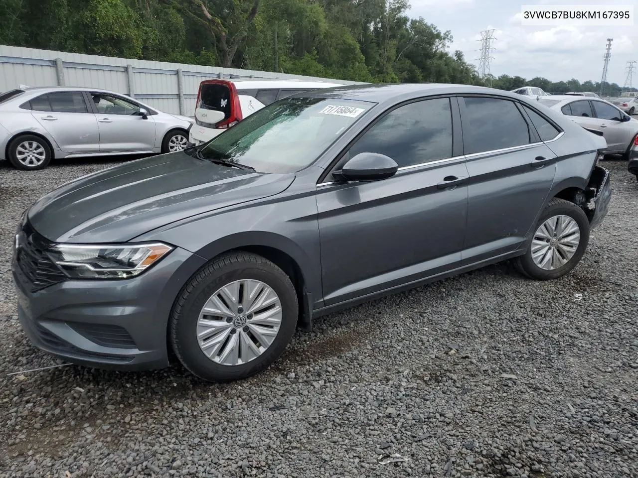 2019 Volkswagen Jetta S VIN: 3VWCB7BU8KM167395 Lot: 71715864